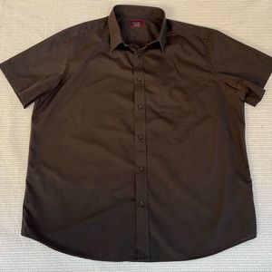 Untuckit mens black shirt sleeve shirt, size 2XL